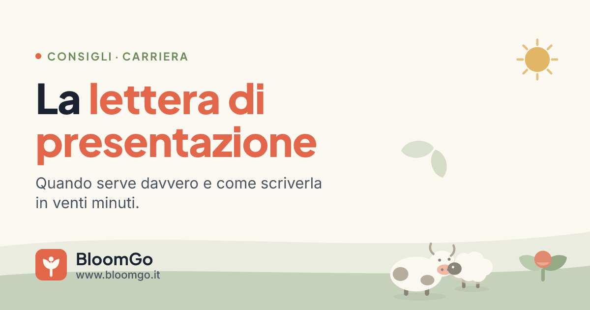 Copertina: La lettera di presentazione, quando serve davvero e come scriverla in venti minuti.